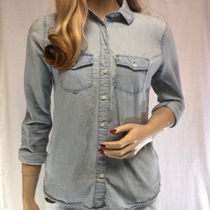 Aeropostale denim long sleeve shirt size XS